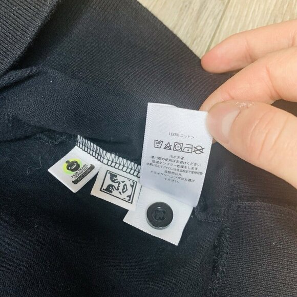 OBEY Polo Shirt Brick Lane Men’s XL Black Vertical Stripes Knitted - Picture 12 of 13